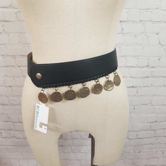 Black Belt embelished BCBGeneration NWT size M/L - Picture 3 of 6